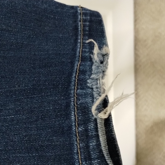 Old Navy Vintage front seam jeans size 4 wide leg, 31" inseam, front pockets - Picture 4 of 14